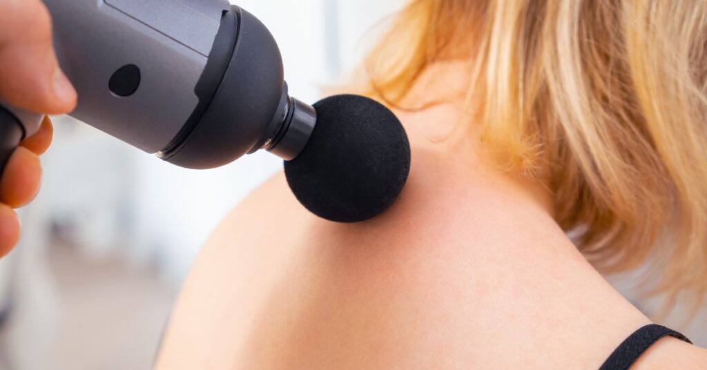 can you use a massage gun on your neck?